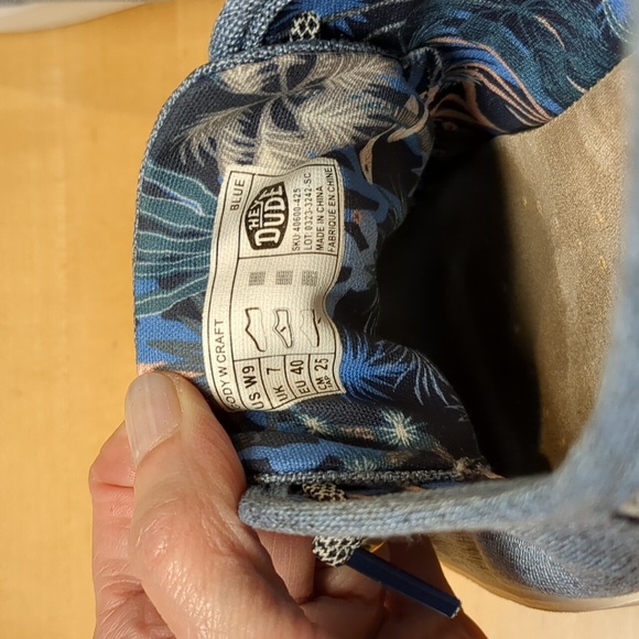 Hey Dude women 9 Cody Craft blue - Picture 4 of 6